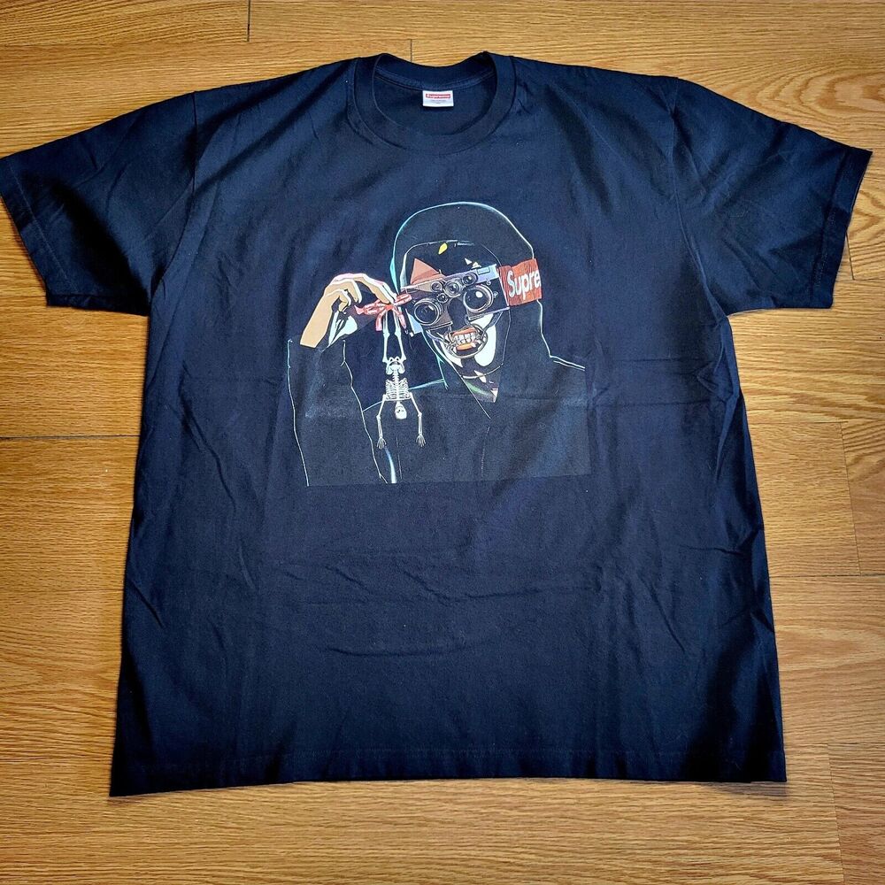 Supreme Creeper T-Shirt Graphic Print Crew Neck SS19 Size XL Black EUC